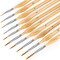 Miniature Paint Brushes, 10PC Fine Detail Paint Brush Set, Mini Small Painting Brushes for Art, Crafts, Acrylic, Watercolor, Oil, Model, Face, Warhammer 40k & Paint by Number, Citadel, Figurine-Wood